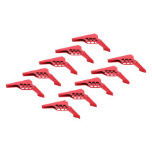 10 pezzi Blocco per valvola a sfera rosso 38-76 mm 1,5-2,99 pollici