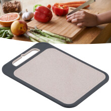 Tagliere a doppia faccia 35x25 cm, colore grano + 304SS
