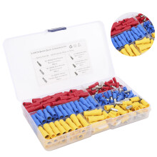 244 cosses droites rouges/bleues/jaunes 22-16/16-14/12-10AWG