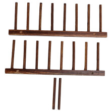 Stendibiancheria pieghevole in legno composito a 8 colonne