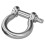 Moschettone da ancoraggio con perno a vite M14 800 kg Argento 2 pezzi 14
