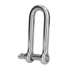 Gancio a D lungo M12 in acciaio inossidabile 304, connettore, portata 600 kg, argento