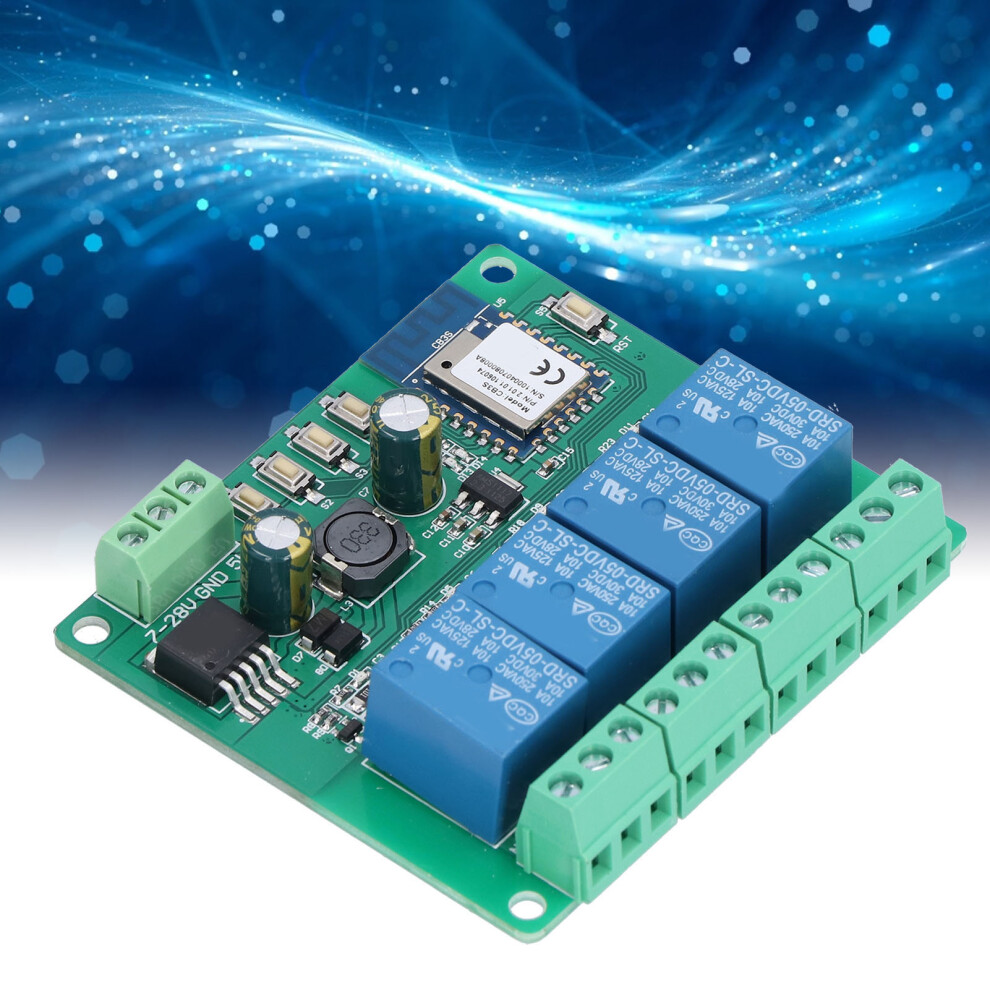 Wifi Remote Relay Module 4 Channel Mobile App Control Self Locking Inching Timing Board 9311322255339