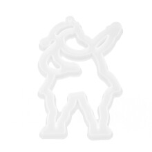 Stampo in silicone natalizio 1 pezzo per pendente in resina fai da te