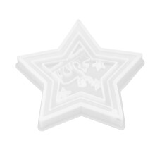 Stampo in silicone, resina, gel di silice, stella, 1 pezzo, fai-da-te