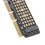 Scheda riser NVMe M.2 a PCIe 4.0 x4/x8/x16 5