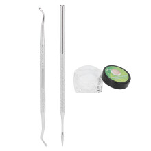 Kit da 3 pezzi per unghie incarnite con pad per unghie, in acciaio inossidabile