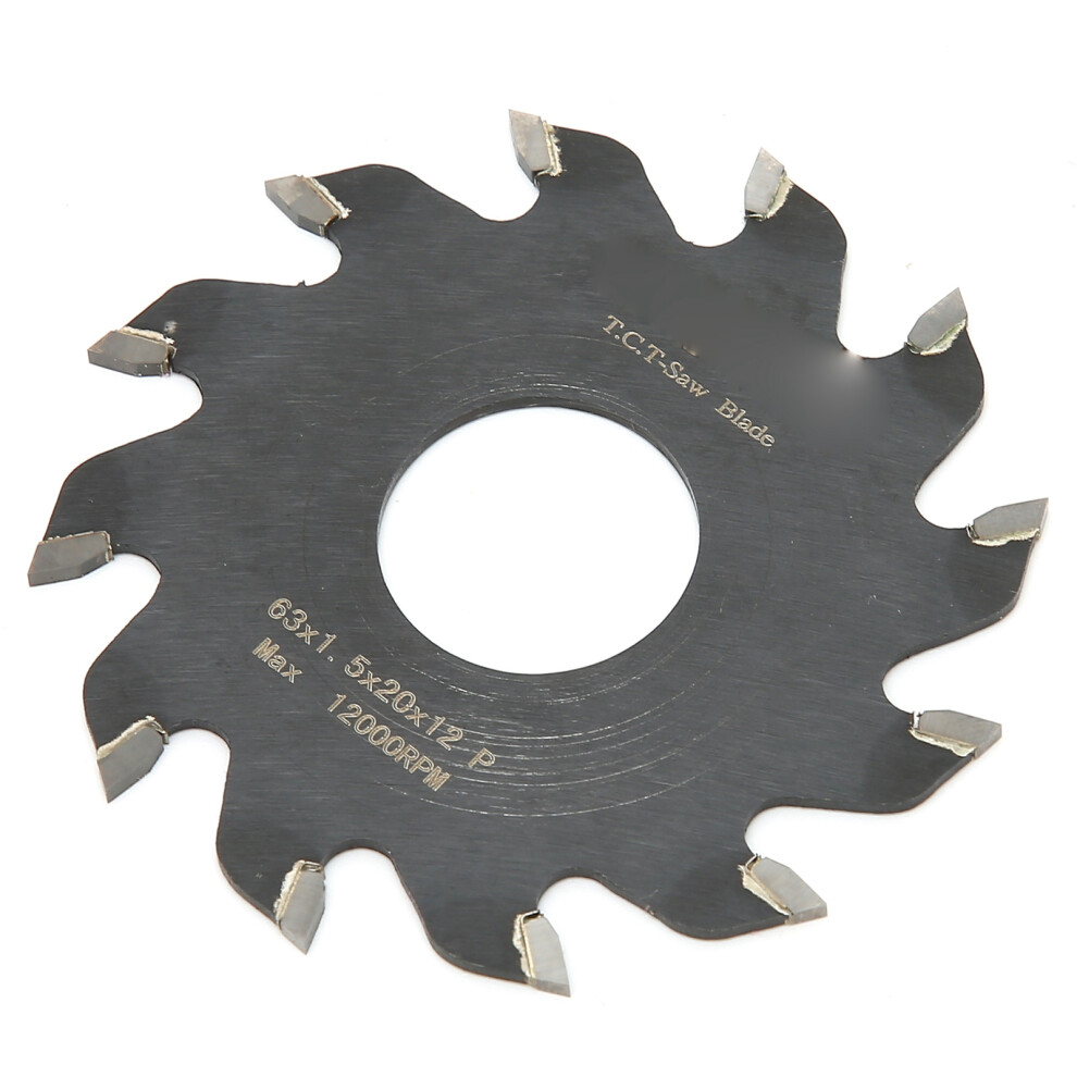 63X1.5x20x12 Saw Blade Durable Alloy Slotting Saw Blade For Wood Plastic Metal Tile Cutting 9351322258381