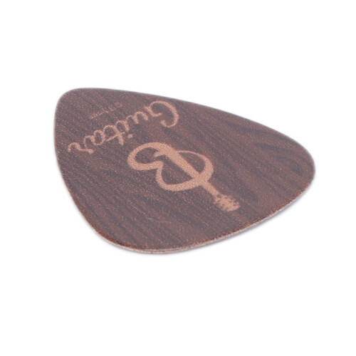 10 plettri per chitarra in celluloide 0,71 mm colore legno 2