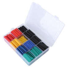 530 pezzi - Set di tubi termorestringenti in poliolefine, colori