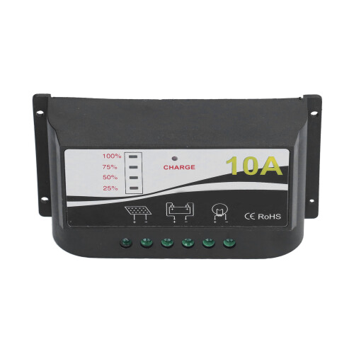 Régulateur de charge solaire ABS 12V/24V 10A, 2,5 mm² 1