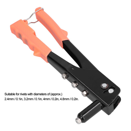 Kit pistolet à riveter, acier allié, 2,4/3,2/4/4,8 mm 2