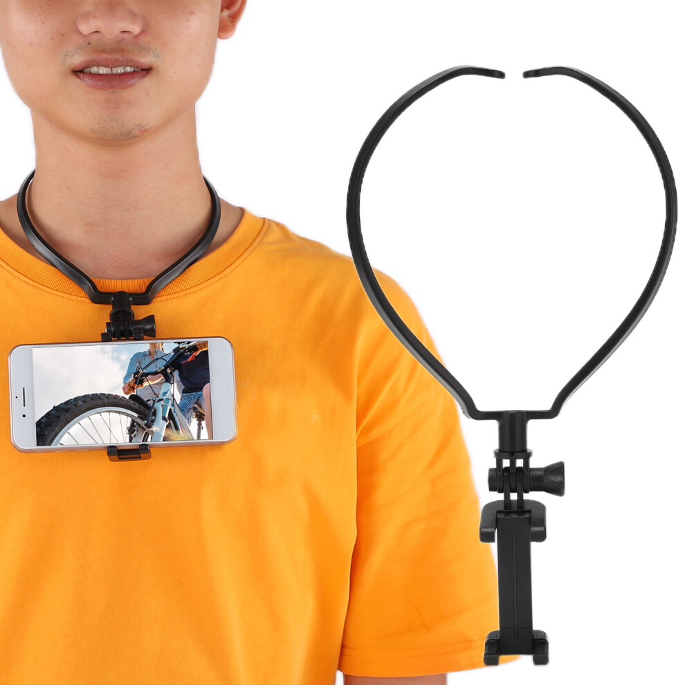 Smartphone Selfie Neck Holder Mount For Gopro Hero 9 Action Camera 270 Rotating Neck Hanging Phone Holder 4401322258791
