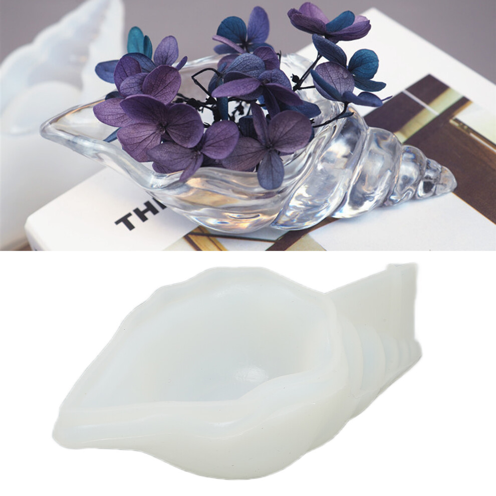 Conch Shape Mold DIY Silicone Conch Jewelry Storage Tray Mold for Home Decoration