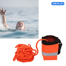 Throw Rope Bag Life Saving Reflective Rope Water Floating Bag Saving Equipment for Water Sports Rescuing15M/49.2Ft