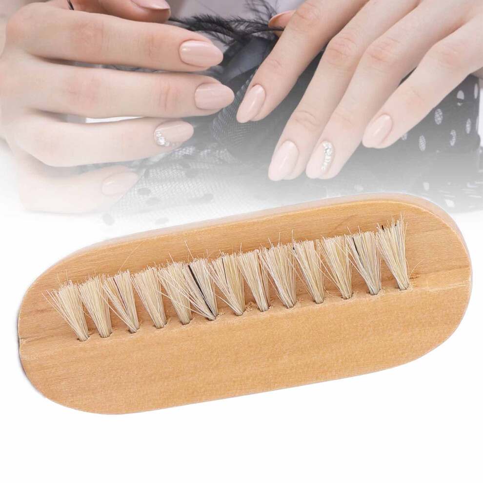 Nail Brush Men Women Wooden Fingernail Dust Dirt Removal Manicure Pedicure Cleaning Scrub Brush