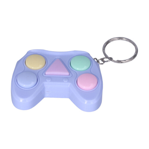 Console mini da gioco con portachiavi 6x4.7x1.5 cm 70mAh Blu 1