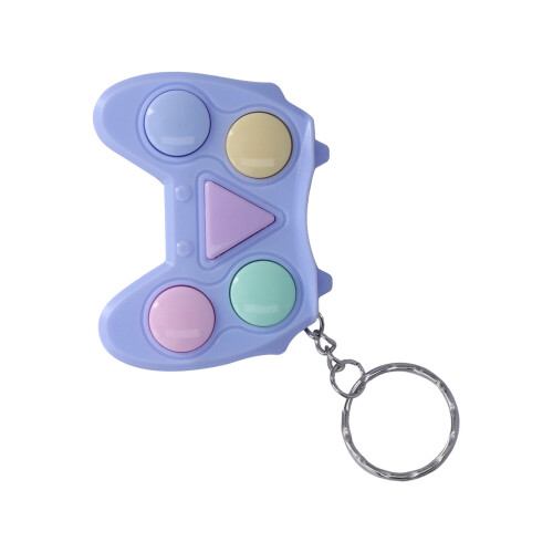 Console mini da gioco con portachiavi 6x4.7x1.5 cm 70mAh Blu 2