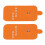 10 pièces d'électrodes Snap, silicone réutilisable, orange 8