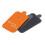 10 pièces d'électrodes Snap, silicone réutilisable, orange 11