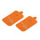 10 pièces d'électrodes Snap, silicone réutilisable, orange 7