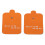 10 pièces d'électrodes Snap, silicone réutilisable, orange 5