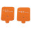 10 pièces d'électrodes Snap, silicone réutilisable, orange 6