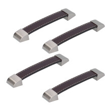 Poignées de meubles marron Lot de 4 poignées de tiroir rectangulaires pour armoires et portes