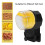 Alimentatore automatico per pesci, con timer, giallo, 11,5 oz AA x2 7