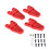 4 pezzi di supporto RC in lega di alluminio per auto 1/10 e 1/8 rosso 2