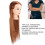 Hellbraune Haar-Modelkopf für Haarstyling, Flechttechniken & Make-up-Training 5