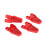 4 pezzi di supporto RC in lega di alluminio per auto 1/10 e 1/8 rosso 14
