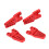 4 pezzi di supporto RC in lega di alluminio per auto 1/10 e 1/8 rosso 3