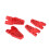 4 pezzi di supporto RC in lega di alluminio per auto 1/10 e 1/8 rosso 6
