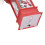 Lanterna LED di Babbo Natale rossa dimensione piccola 160mAh 10