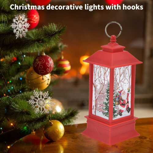 Lanterna LED di Babbo Natale rossa dimensione piccola 160mAh 2