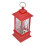 Lanterna LED di Babbo Natale rossa dimensione piccola 160mAh 8