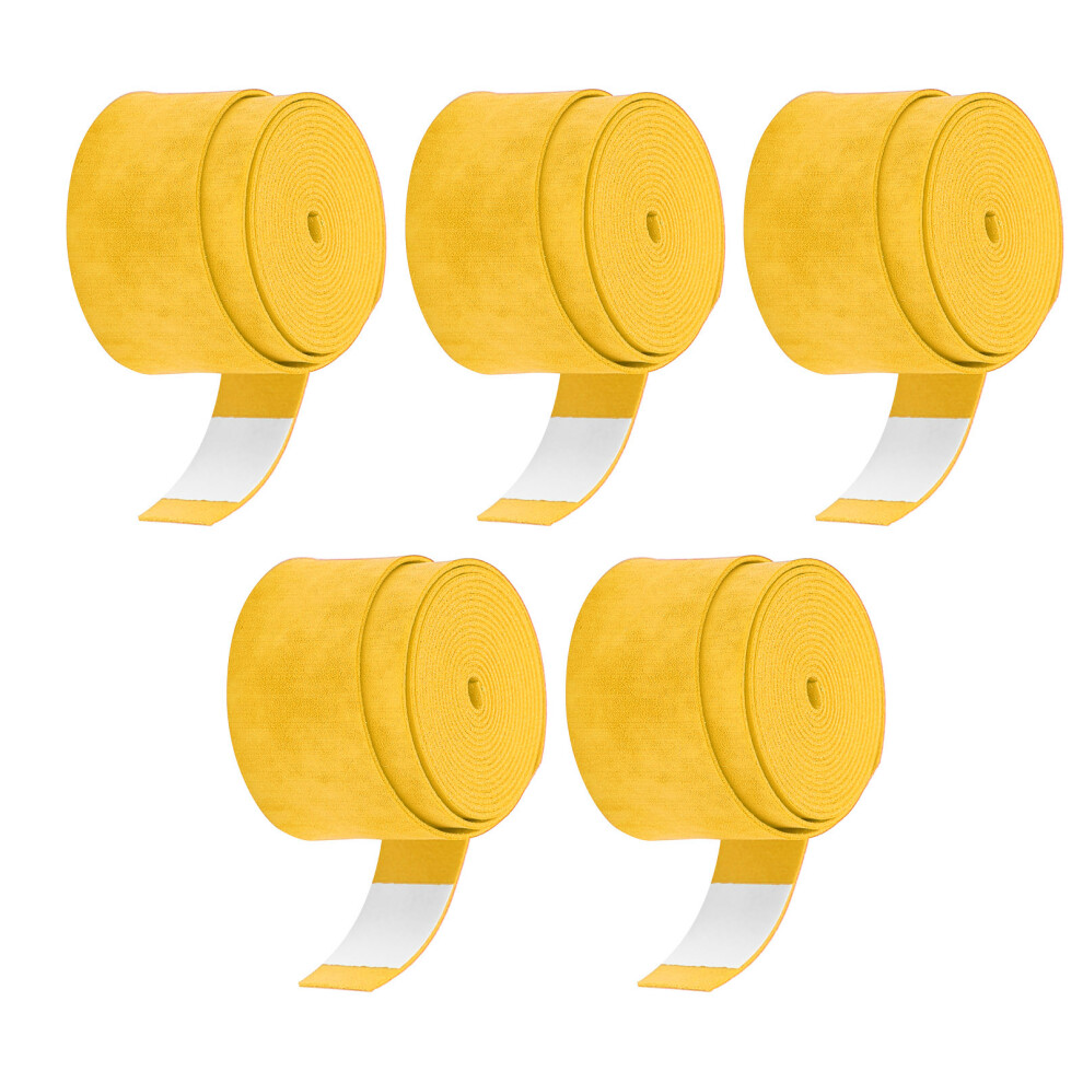 5PCS Handle Overgrip NonSticky Breathable Matte Racket Grip Tape for Badminton Table Tennis Rackets(Yellow )-image-OPC-PHVXNXZ-NEW