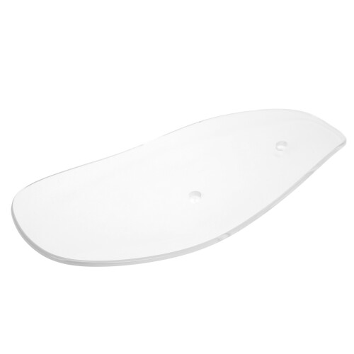 2 pezzi protezione per mani in ABS 250mm x 112mm trasparente 2