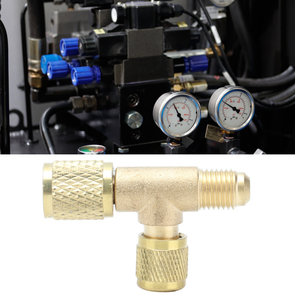 1/4Sae Exhaust Valve Air Conditioning Refrigeration Charging Adapter Valve For R22 R12 R134 5001322266506