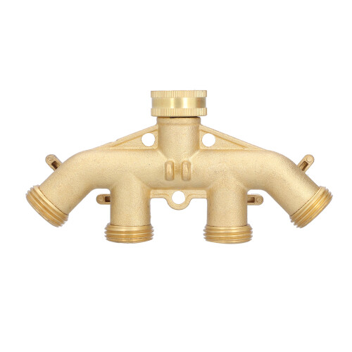 Divisore a 4 vie in ottone G3/4, adattatore per rubinetto 2