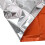 Couverture de survie 80 g réfléchissante orange compacte 3