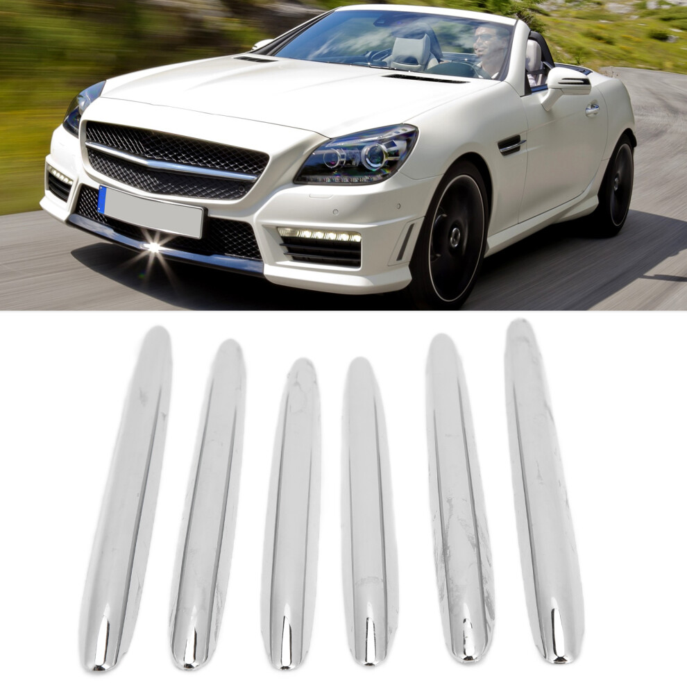 6Pcs Chrome Car Engine Hood Vent Grille Cover Trim Parts Replacement For Mercedes Benz R172 Slk 2011Â2019 8281322268046