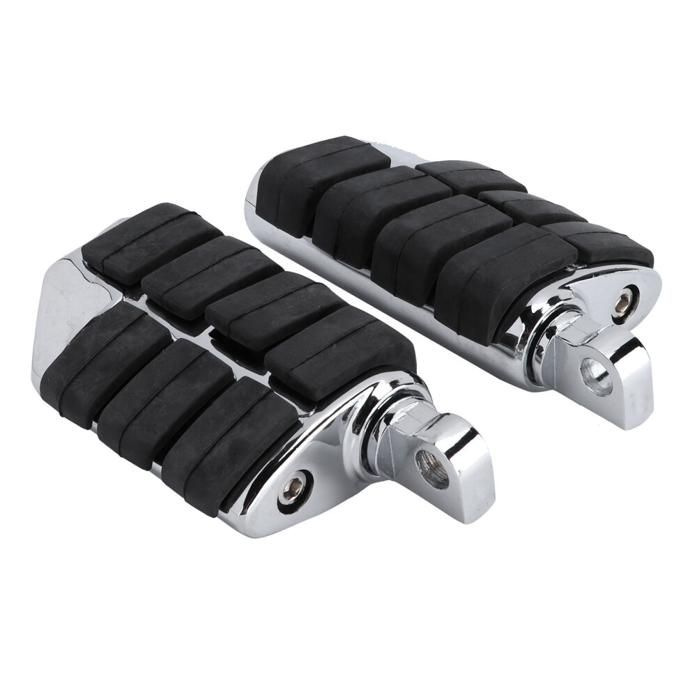 Motorcycle Footpegs Footrest Cnc Aluminum Alloy Rubber Universal Replacement For Kawasakichrome 6901322268397