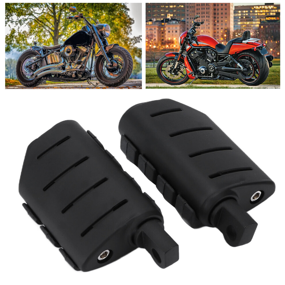 Motorcycle Footpegs Footrest Cnc Aluminum Alloy Rubber Universal Replacement For Kawasakiblack 4991322268567