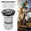 Bouchon de compression du jeu de direction 6061 Al noir 31.7mm 11