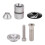Bouchon de compression du jeu de direction 6061 Al noir 31.7mm 1