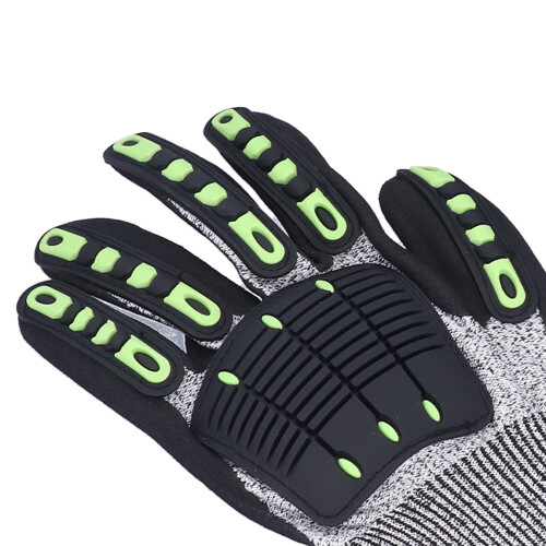 Guanto antitaglio a 5 livelli HPPE+TPR 26 cm Nero 2