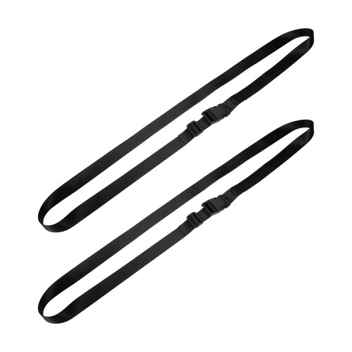 2 pièces sangle de bagage réglable 150 x 2,5 cm noir 2