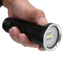 12 LED Luce subacquea IP68 10000 lm 5.5x13.3 cm W/R/B